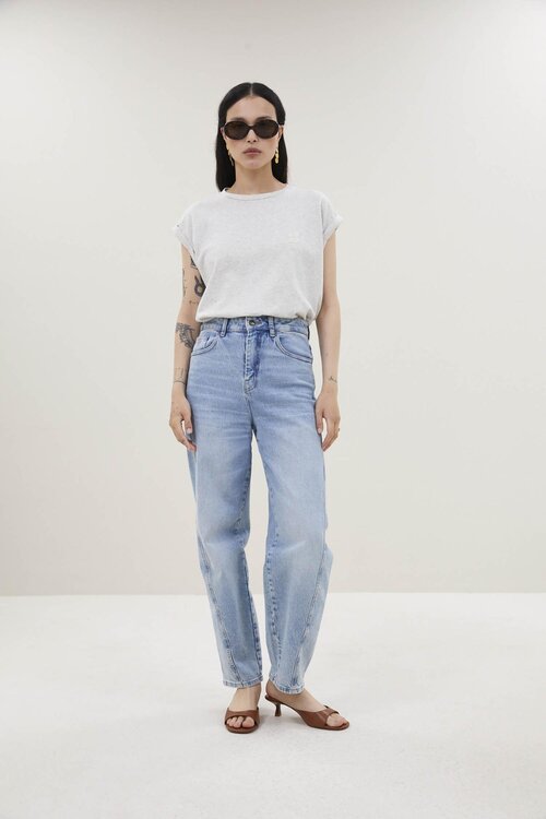 By Bar Hellgraues Tobi Flame Logo Top