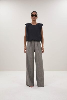 By Bar Dunkelgraue Benji Melange Hose