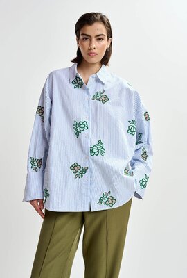 Essentiel Antwerp Blaue Bluse