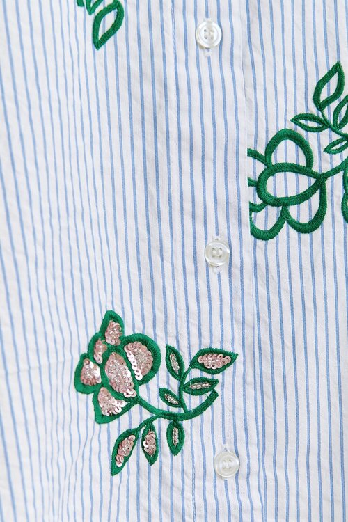 Essentiel Antwerp Blaue Bluse