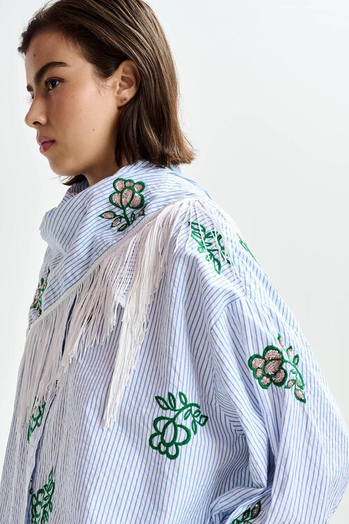 Essentiel Antwerp Blauer Schal