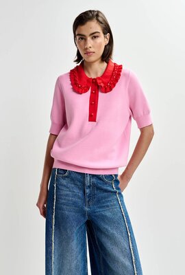 Essentiel Antwerp Rosa Polopullover