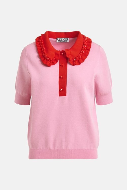Essentiel Antwerp Rosa Polopullover