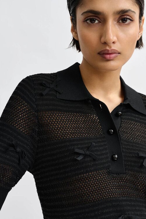 Essentiel Antwerp Schwarzes Polo