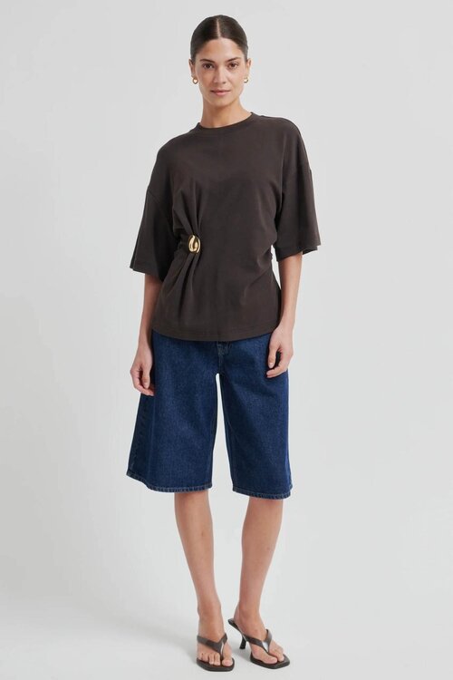 Second Female Braunes Enora T-Shirt