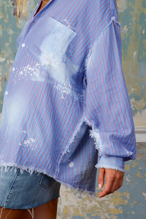 Sea Me Happy Blaue Bluse