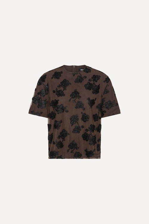 Rotate Braunes Oversized-Oberteil