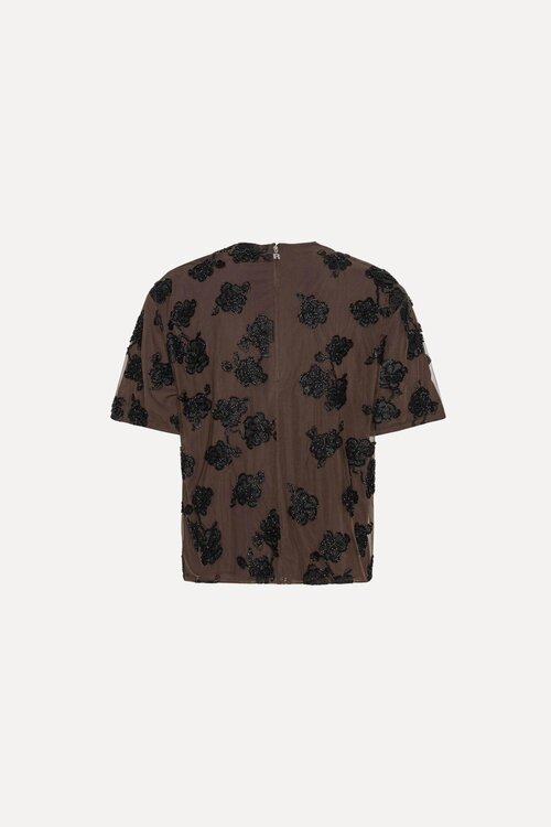 Rotate Braunes Oversized-Oberteil