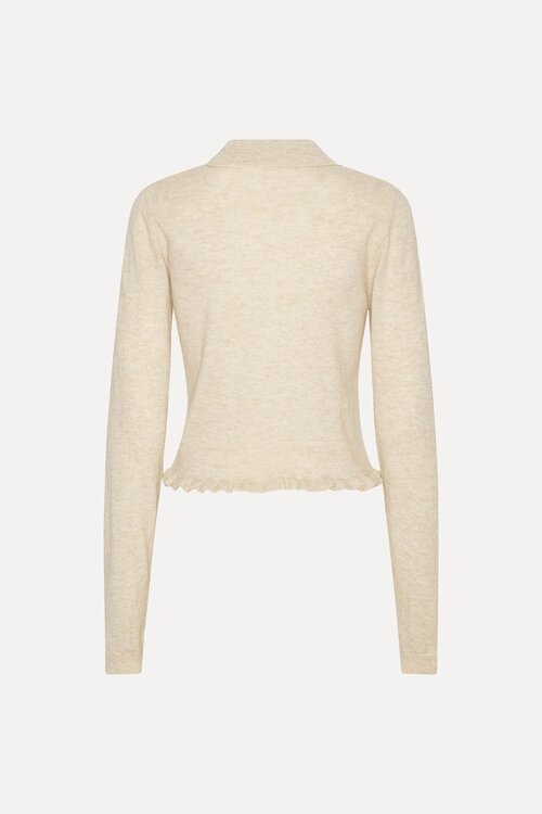 Rotate Creme Polo Weste