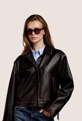 Alter Ego Braune Lernbomberjacke