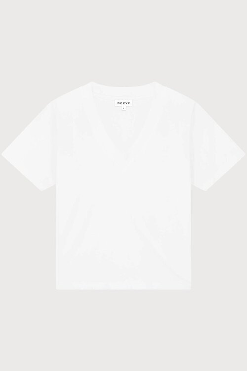 Neeve Weißes V-Ausschnitt-Shirt