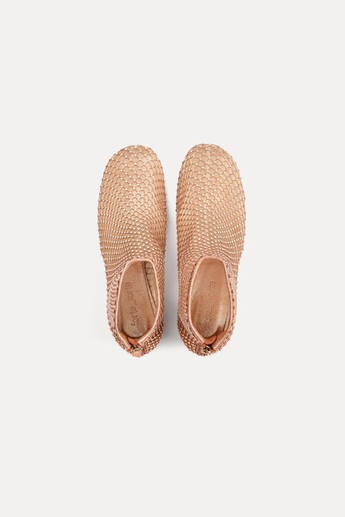 Forte_Forte Roségoldener Kurzer Stiefel