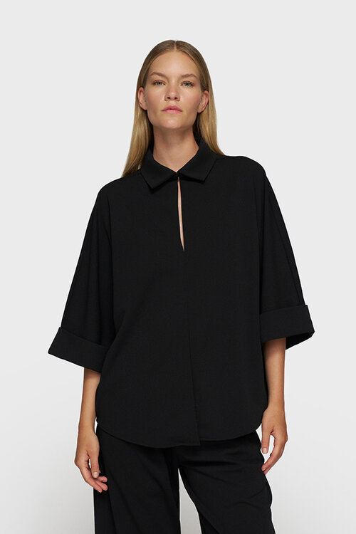 10Days Schwarzes Two-Way-Formal-Top