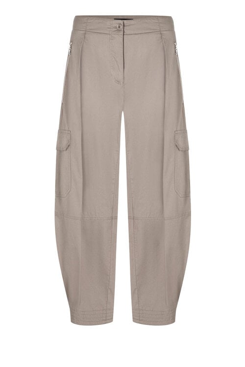 Cambio Taupe Blossom Cargo-Hosen