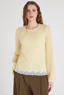 Absolut Cashmere Gelber Maggie-Pullover