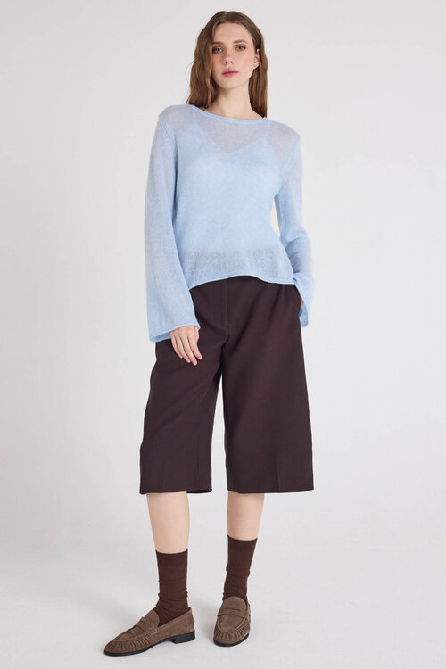 Absolut Cashmere Sky Blue Maggie Pullover