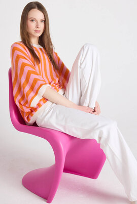 Absolut Cashmere Rosa Nettie Pullover Streifen