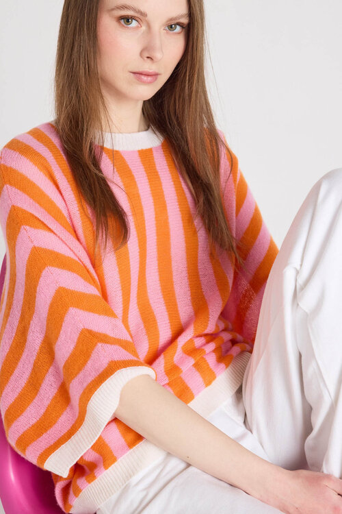 Absolut Cashmere Rosa Nettie Pullover Streifen