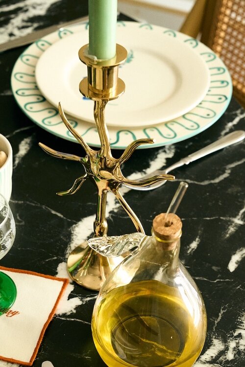 Anna & Nina Goldener Sunny-Kerzenhalter