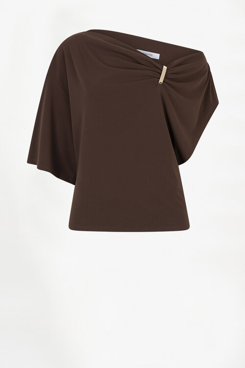 Dante 6 Braun Gou Drapey Top