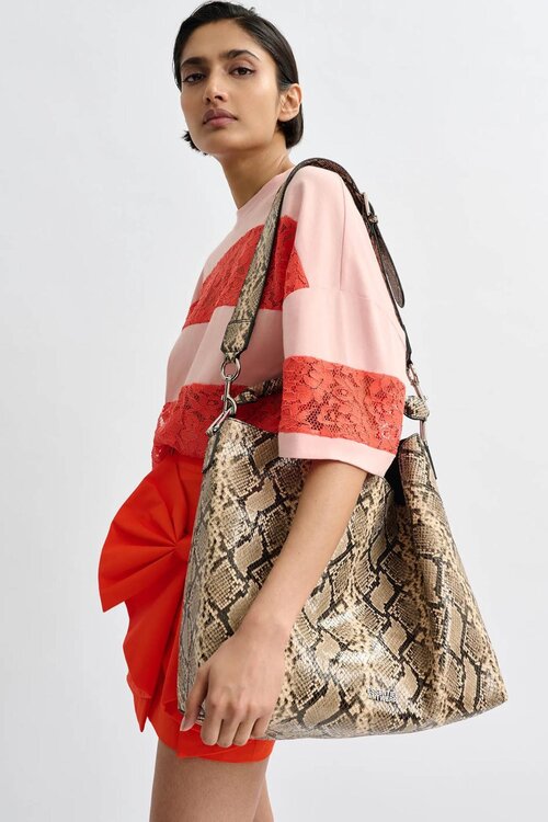 Essentiel Antwerp Schlangenprint Shopper