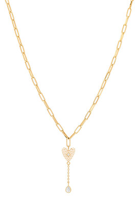 Anna & Nina Gold Dolce Heart Choker