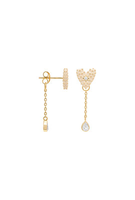 Anna & Nina Gold Single dolce Chain Stud