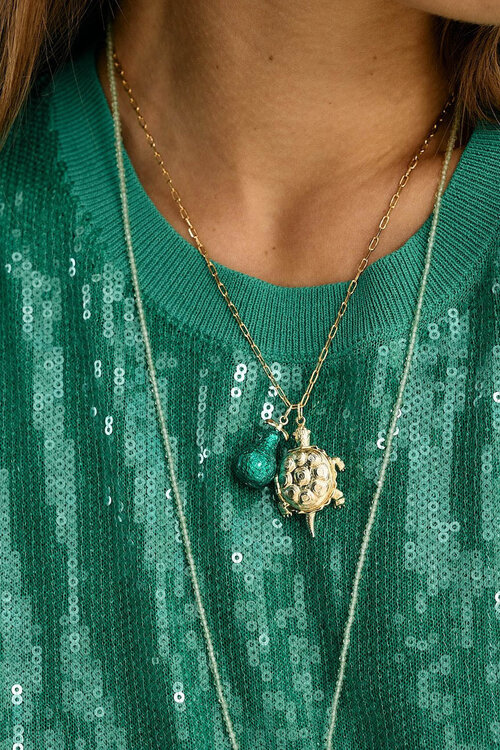 Anna & Nina Gold Lush Pear Charm