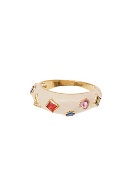 Anna & Nina Goldener Tutti Frutti Ring