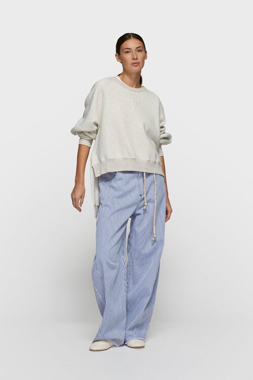 10Days Soft White Melee asymmetrischer Pullover