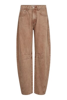Haute L'Amitie Camel Drew Barrel Jeans