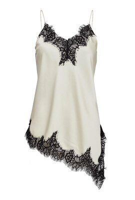 Haute L'Amitie Off White Naomi Asym Lingerie Top