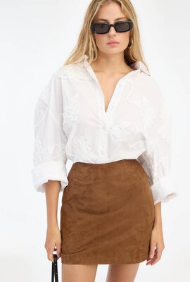 Rotate Weißes Oversized-Hemd