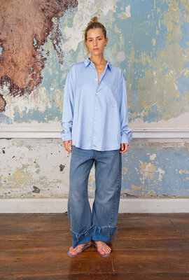 Sea Me Happy Hellblaue Bluse