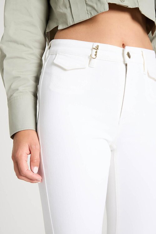 Cambio Weiße Fabienne Jeans