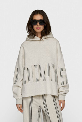 10Days Soft white Melee Statement Hoodie 10DAYS