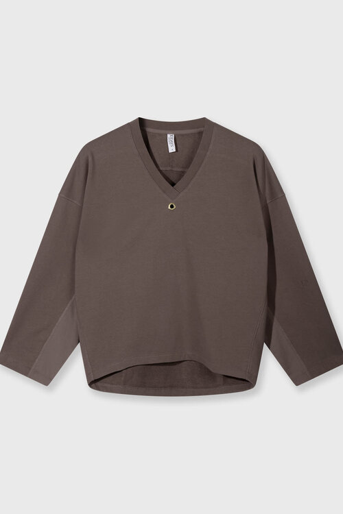 10Days Moonrock Pullover V-Ausschnitt Fleece