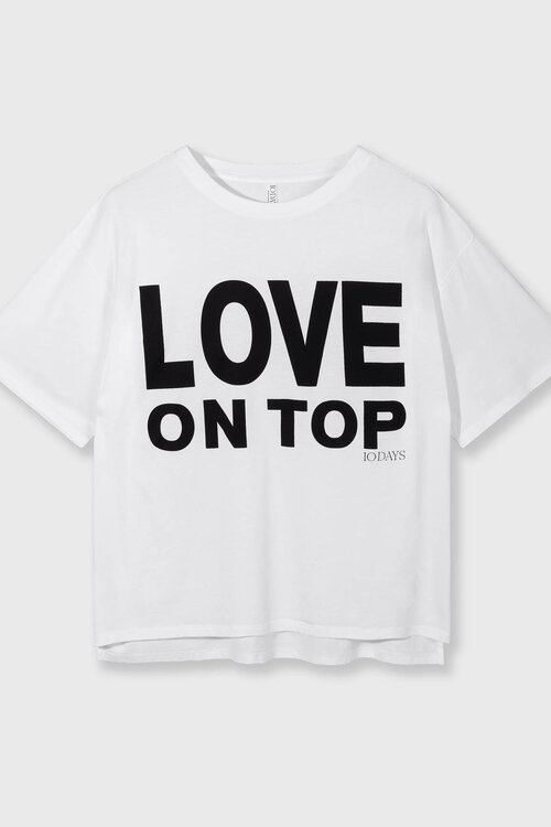 10Days Weißes Liebes-T-Shirt