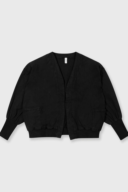 10Days Schwarze Popeline-Bomberjacke