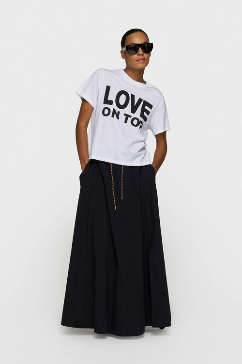 10Days Weißes Liebes Petite T-Shirt