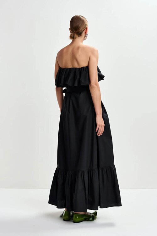 Essentiel Antwerp Schwarzes Maxikleid