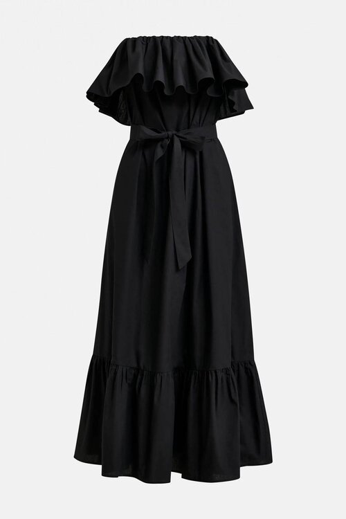 Essentiel Antwerp Schwarzes Maxikleid