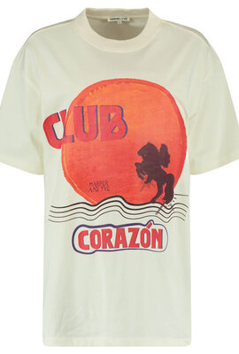 Harper & Yve Off White Clubcorazon T-shirt