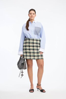 Munthe Blaue Buxilima Bluse