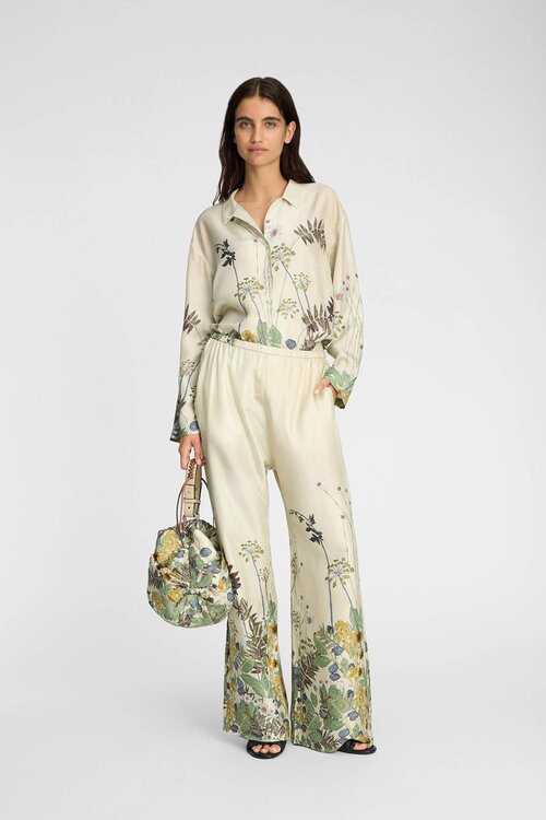 Munthe Creme Stickerei Faiza Bluse