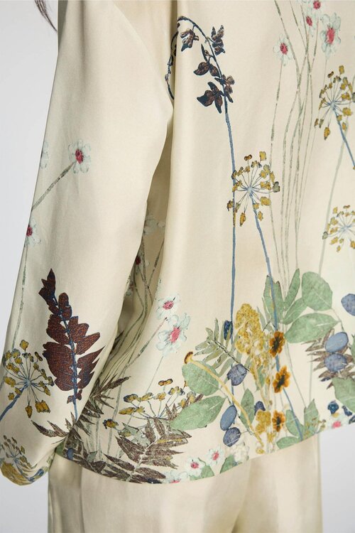 Munthe Creme Stickerei Faiza Bluse