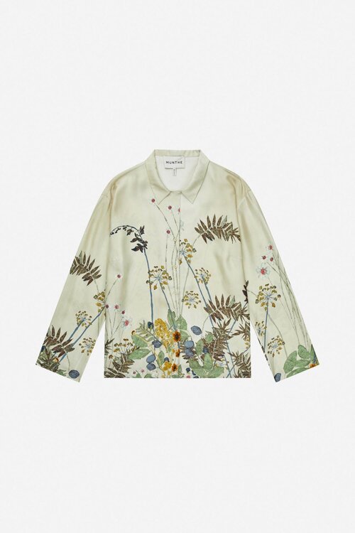 Munthe Creme Stickerei Faiza Bluse