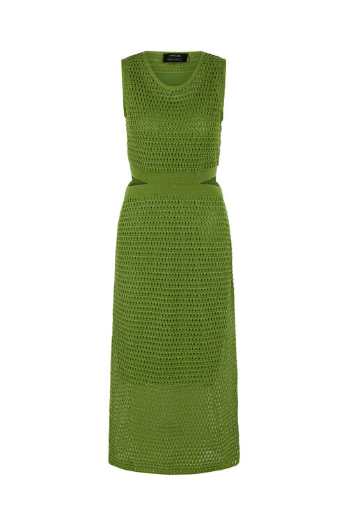 Marc Cain Khakifarbenes Kleid