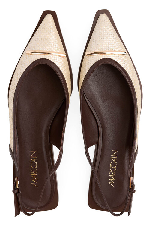 Marc Cain Braune Ballerinas