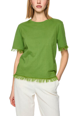 Marc Cain Khakifarbenes T-Shirt